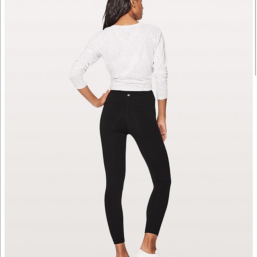 lululemon speed up tight black with side pockets